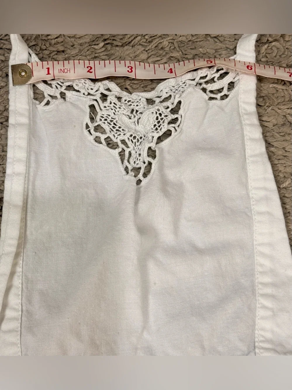 Beautiful White Lace Apron – Cottagecore / Shabby Chic Style size S